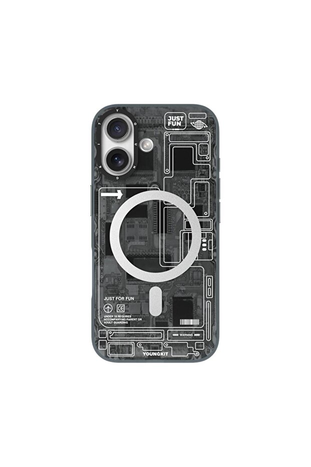 iPhone 17 TECHNOLOGY Series Futuristic Circuit MagSafe Compatible Shockproof Case