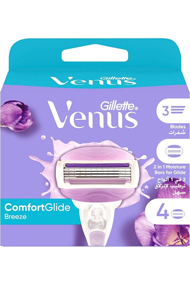 Venus ComfortGlide Breeze Woman's Razor Carts: 4 carts