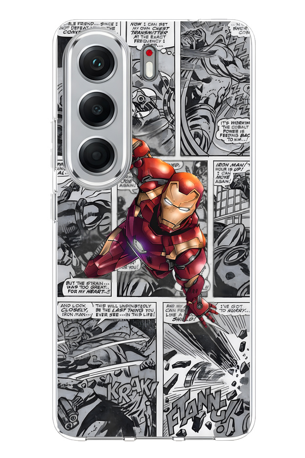 Tecno Camon 40 Pro 5g Compatible Comic Theme Pattern Clear Phone Case