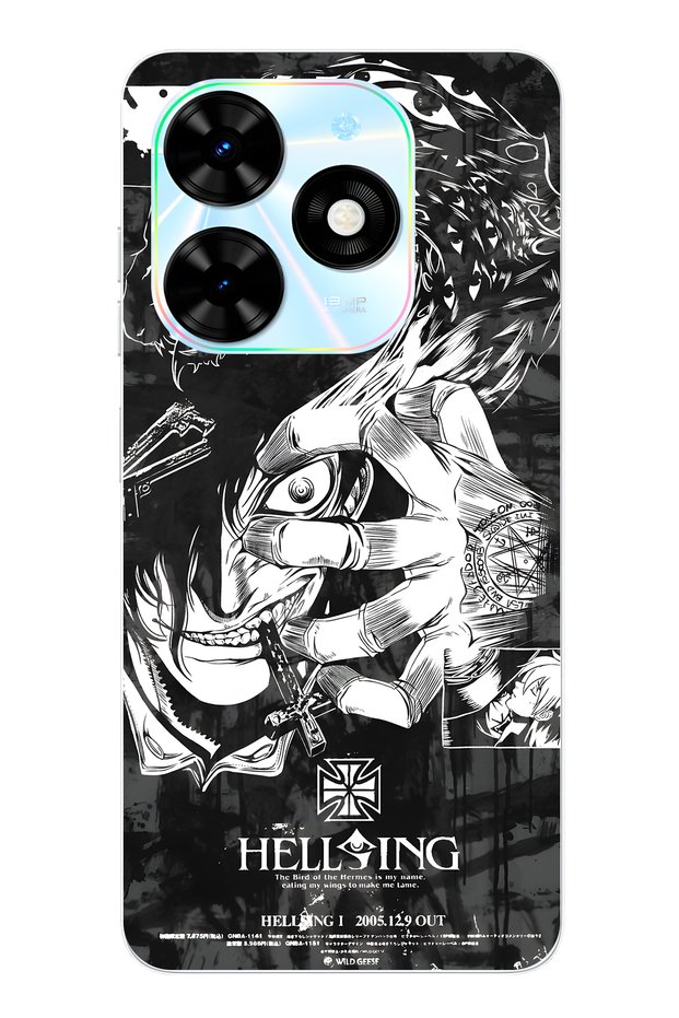 Tecno Spark 20 / 20C Compatible Anime Patterned Transparent Phone Case