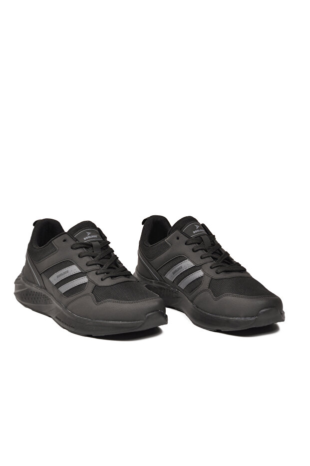 1548 Large Size Black-Smoked Men's Sports Shoes