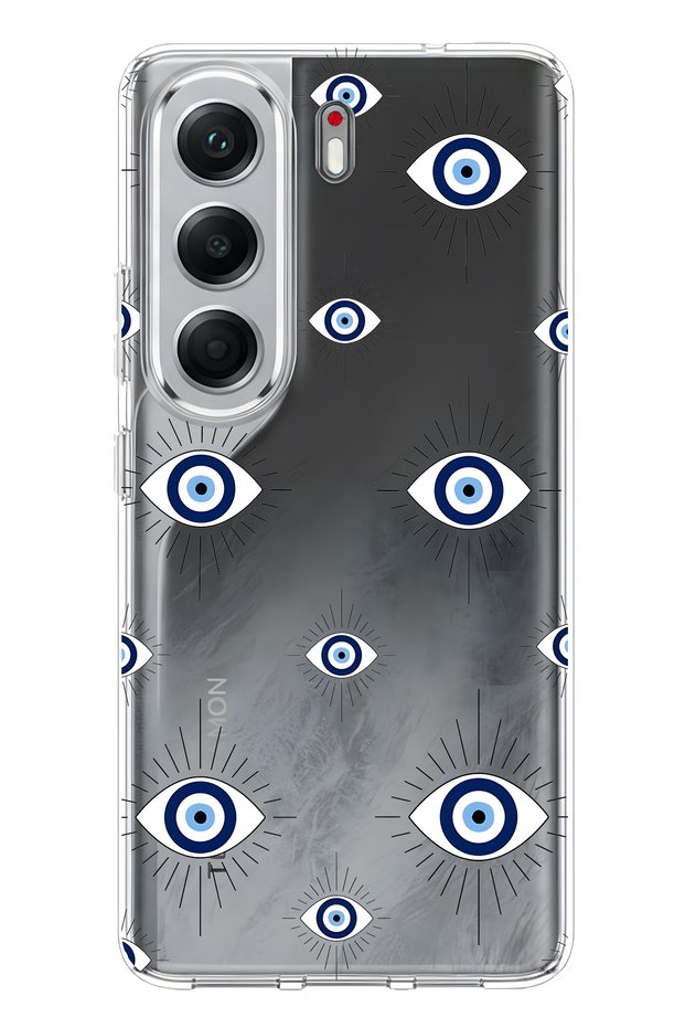 Tecno Camon 40 Pro 5g Compatible Evil Eye Pattern Transparent Phone Case