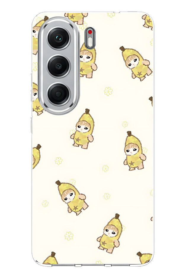 Tecno Camon 40 Pro 5g Compatible Banana Costume Cat Pattern Transparent Phone Case
