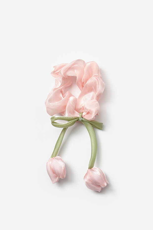 Powder Tulip Figured Rubber Buckle for Girls