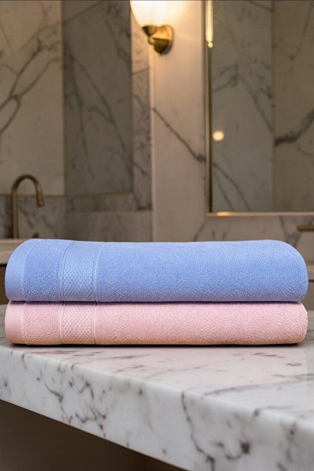 2 Pieces of 40X70 Towels for Hand and Face Bath