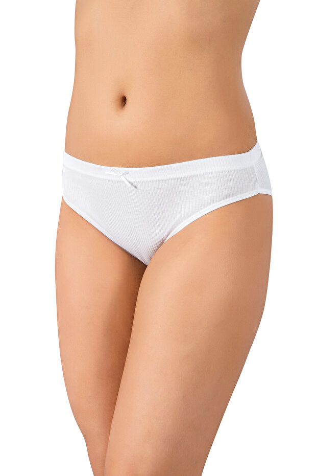 Women's 100% Cotton Low Waist 5-Piece Bikini Briefs/Panties (with Socks as a Gift)