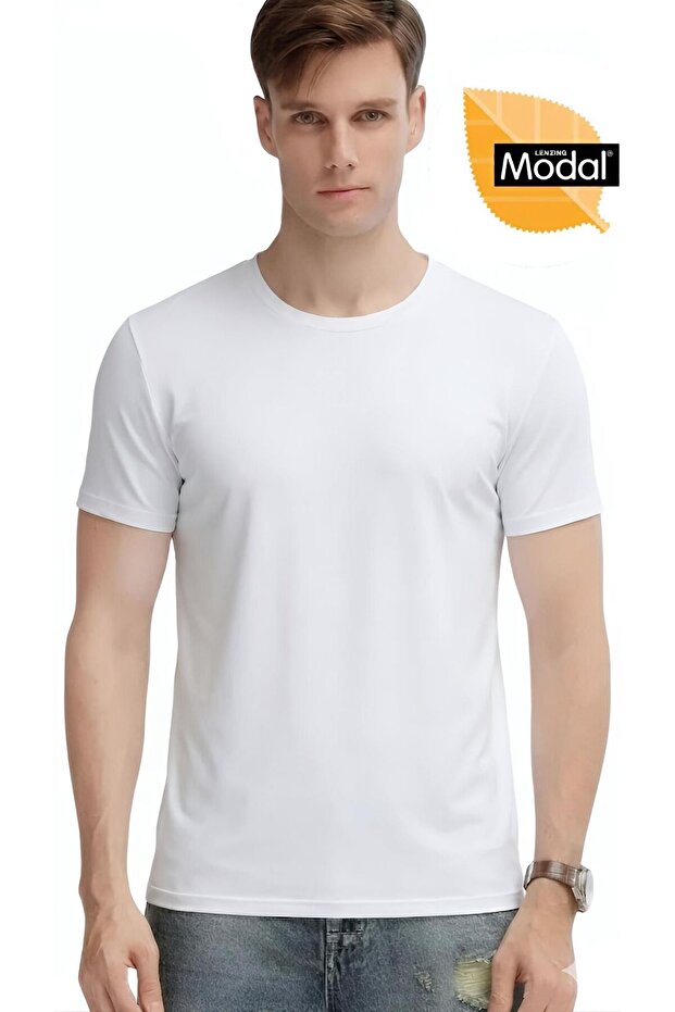 Super Soft Lycra Modal O-Neck Undershirt T-Shirt Ozt1-1008