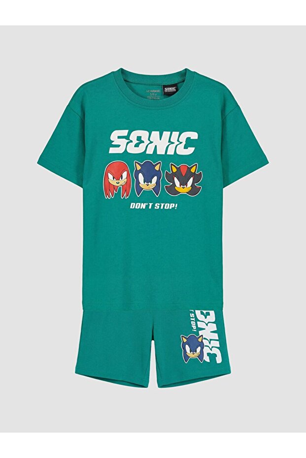 Lcw Kids Sonic Printed Boys' Shorts Set