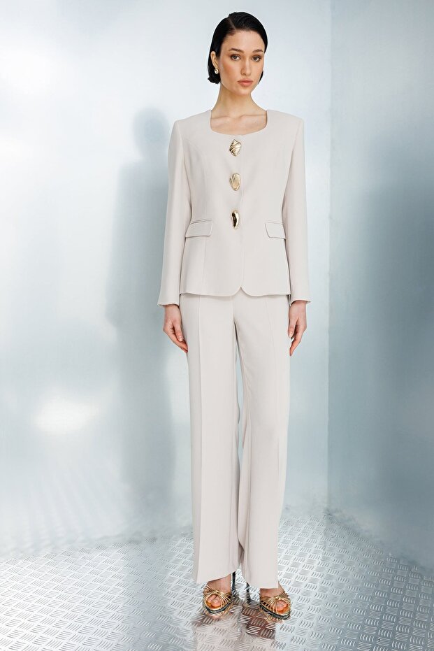 Three-Button Pocket Flap Jacket - 3