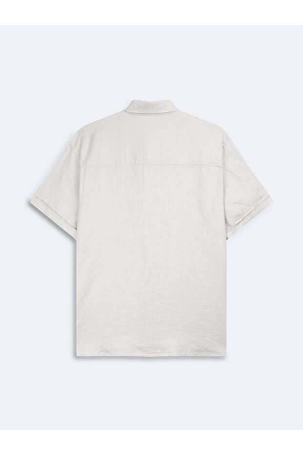 Linen Basic White Shirt - 2