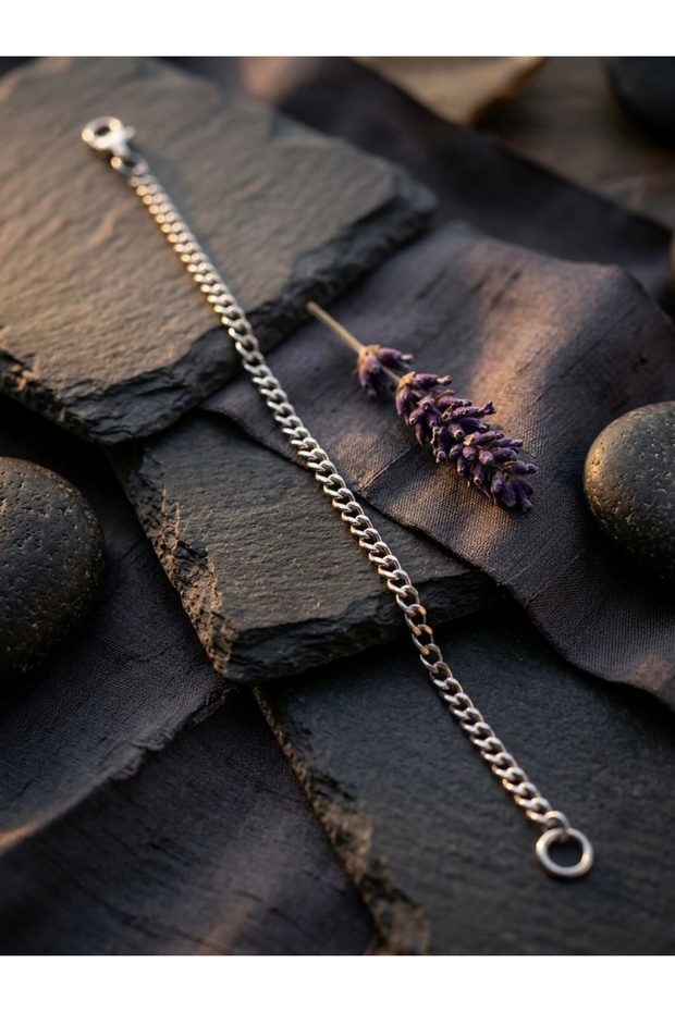 Silver Color Classic Gourmet Chain Steel Bracelet