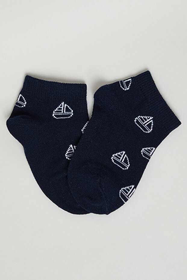 3 Pack Patterned Ankle Socks - 3