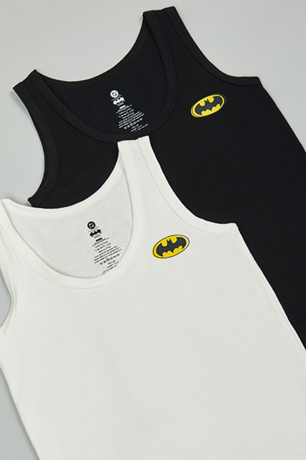 2 Pack Batman Print Vests - 4