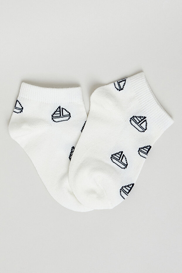 3 Pack Patterned Ankle Socks - 4