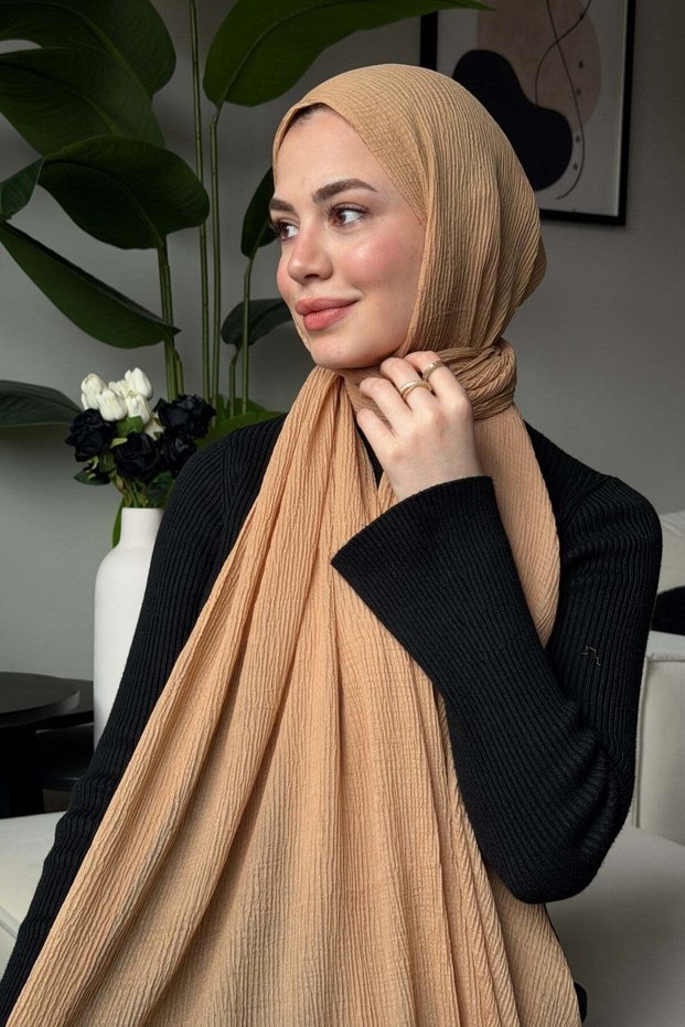 Muslin Shawl -Camel