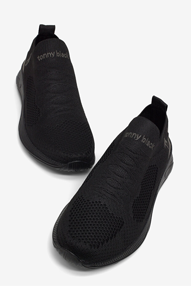 Men's Black Eva Sole Comfortable Fit Casual Sports Shoes