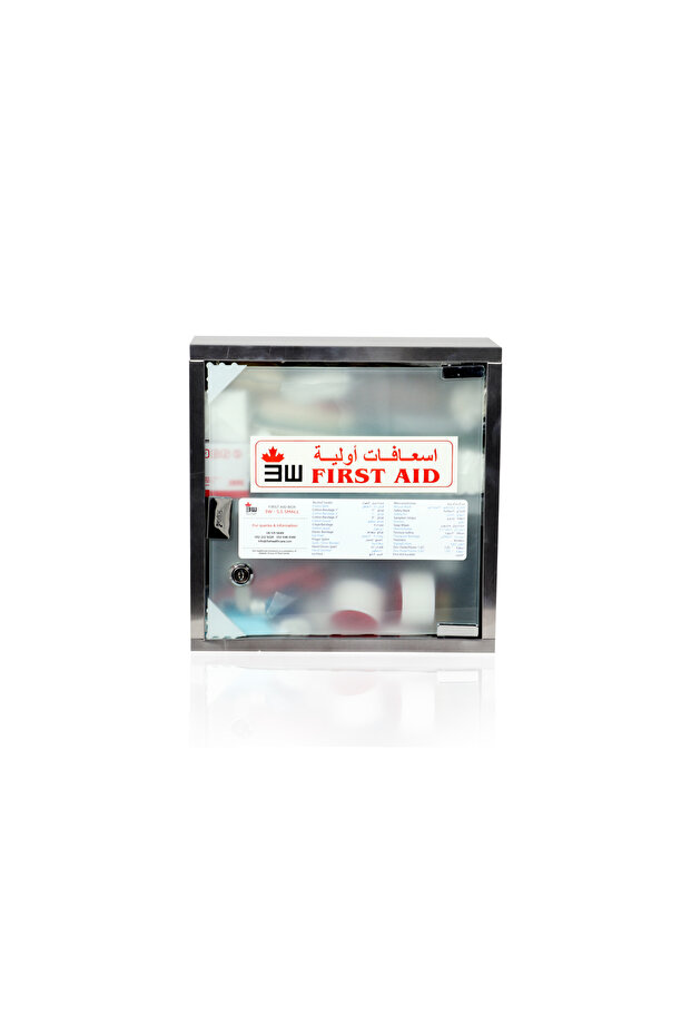 3WF-9330 - FIRST AID CABINET STAINLESS STEEL SMALL