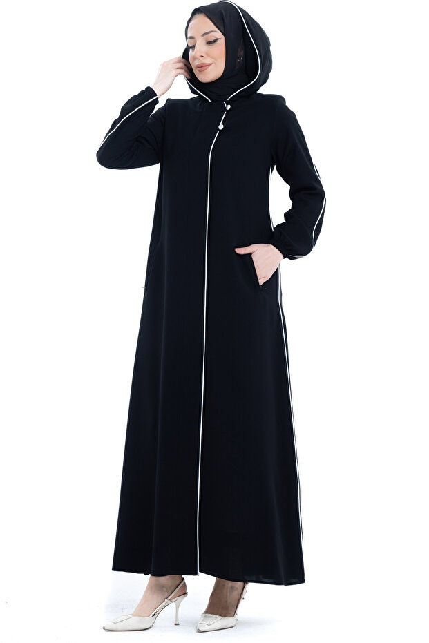 Ceylin Buhara Fabric Ferace Black - 425003
