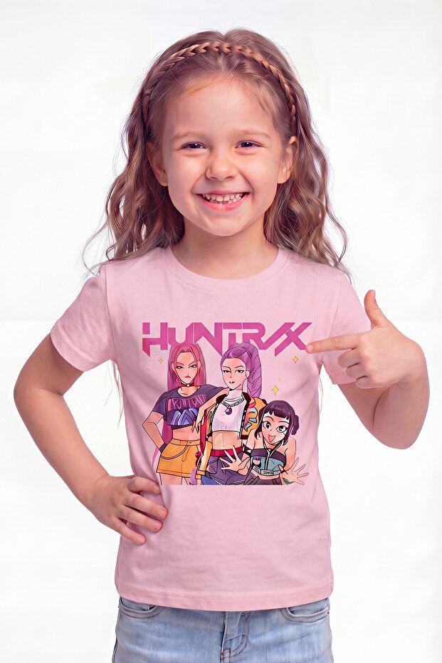 Printed Short Sleeve T-Shirt for Girls B22