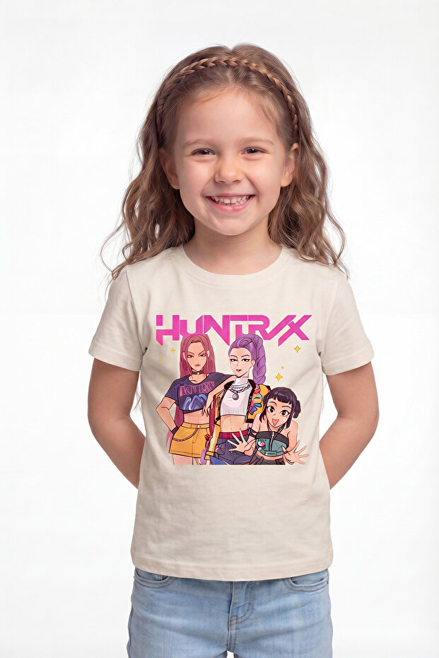 Printed Short Sleeve T-Shirt for Girls B22