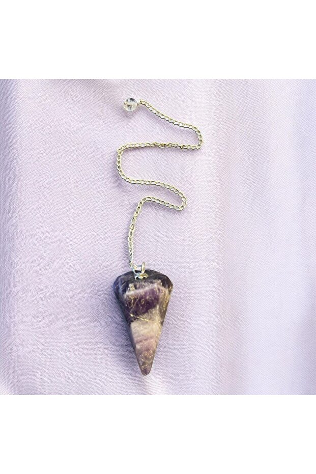 Aurastone Amethyst Natural Stone Pandul- Pendulum