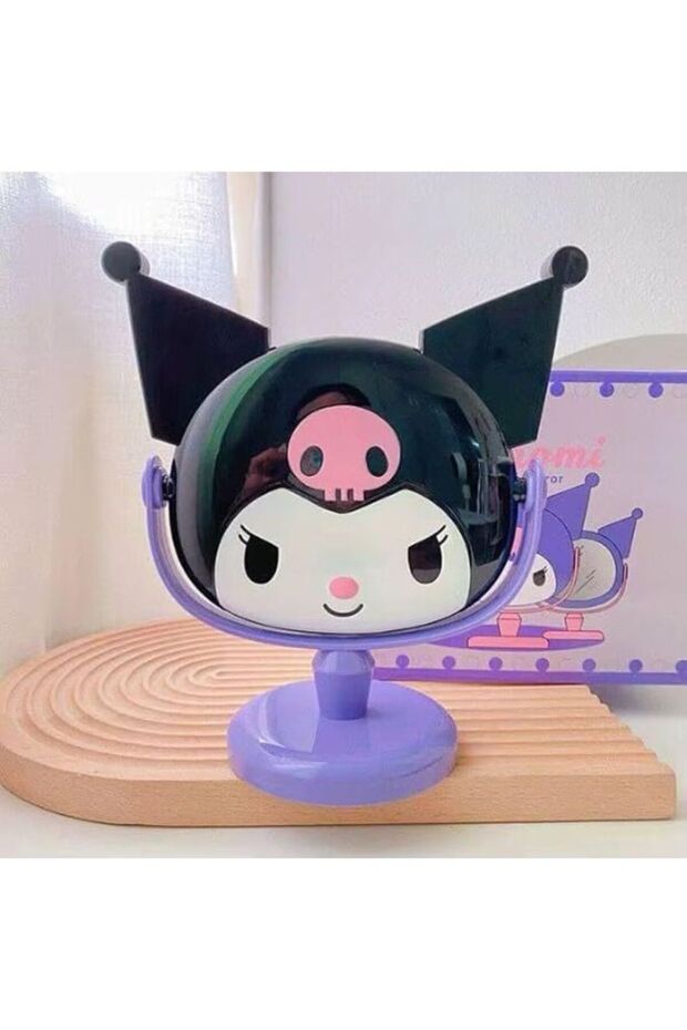 Kuromi Makeup Mirror – Cute Kawaii Desk Mirror for Bedroom & Office, Clear Vision