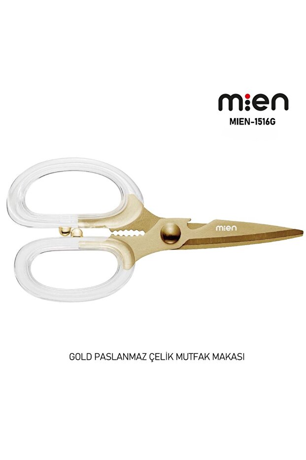 Gold Stainless Steel Kitchen Scissors