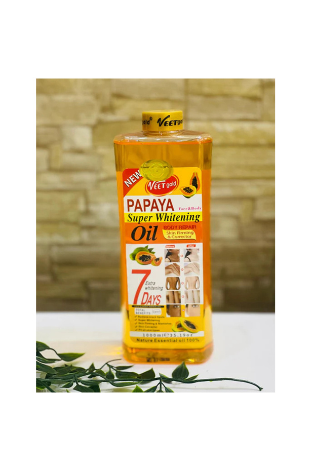 Papaya Face And Body Super Whitening Oil 1000 ml