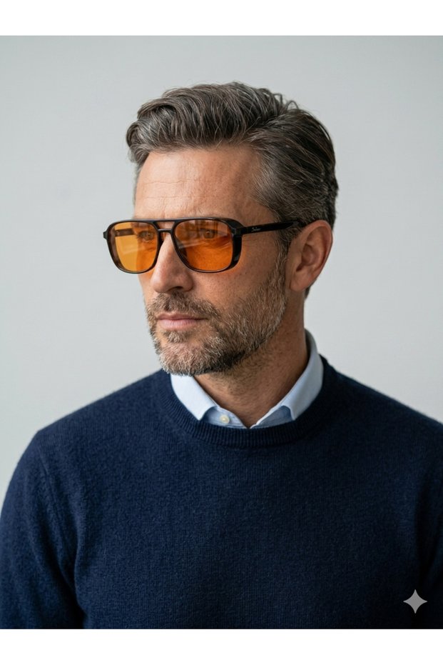 İmago C404P-Orange Unisex Therapeutic Glasses with Blue Light Filter