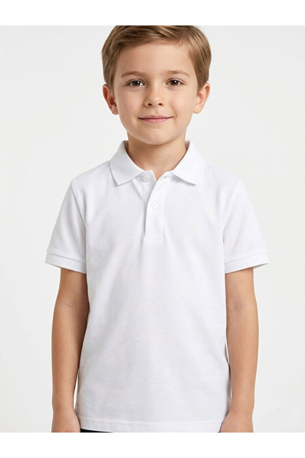 Boy's Pique Polo T-Shirt School T-Shirt