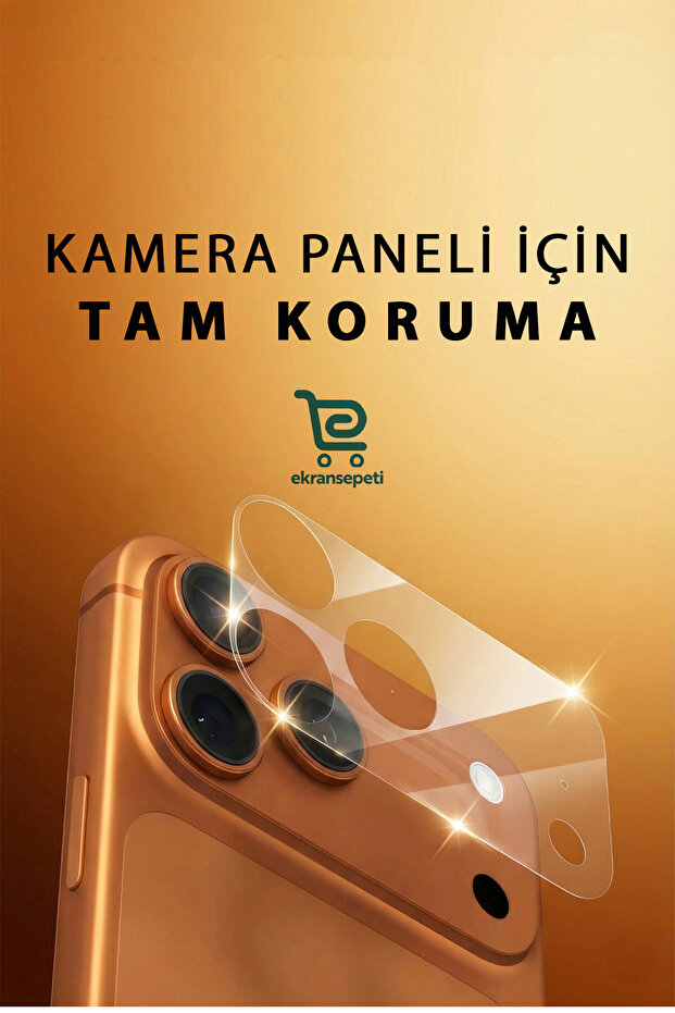 iPhone 17 Pro Compatible Camera Panel Protective Lens Open Shatterproof Glossy 9H Nano Full Protection