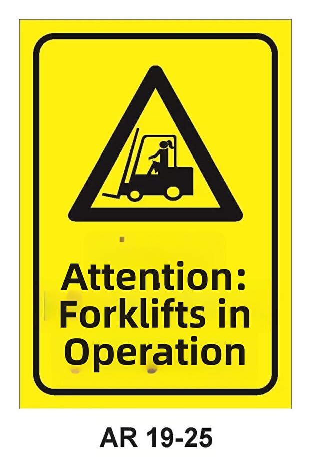 Work Safety Warning Sign 1 Piece Pvc 21 X 29cm