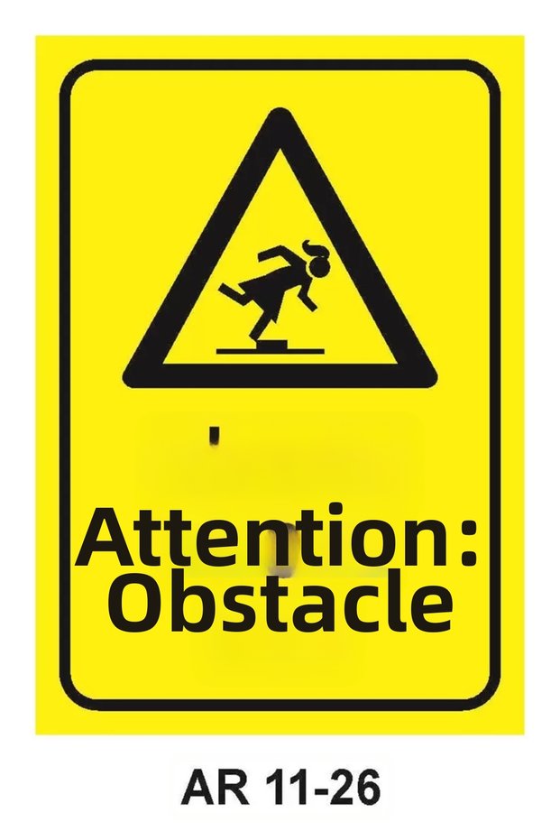Work Safety Warning Sign 1 Piece Pvc 21 X 29cm