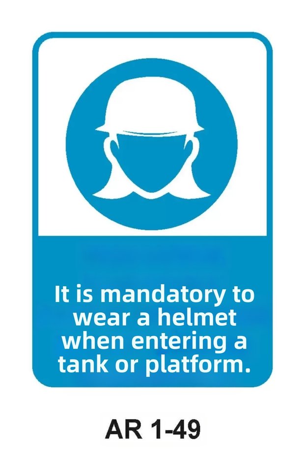 Work Safety Warning Sign 1 Piece Pvc 21 X 29cm