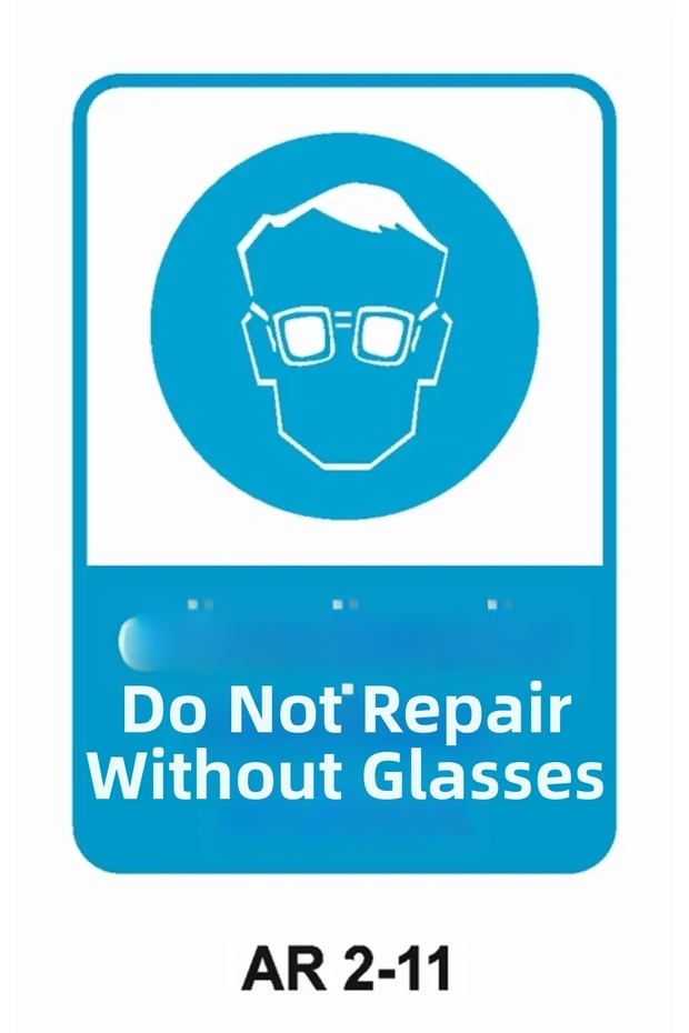 Work Safety Warning Sign 1 Piece Pvc 21 X 29cm