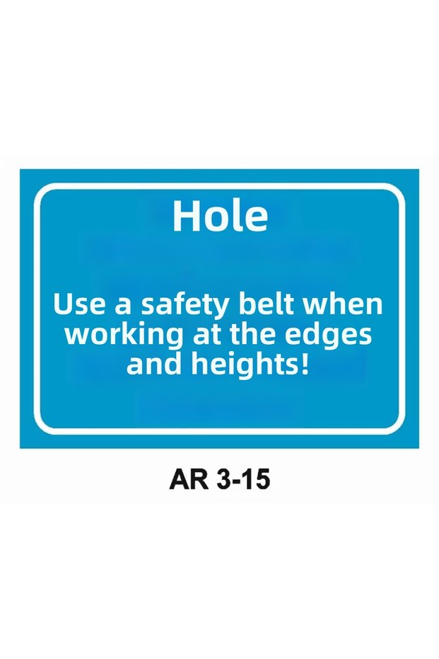 Work Safety Warning Sign 1 Piece Pvc 21 X 29cm