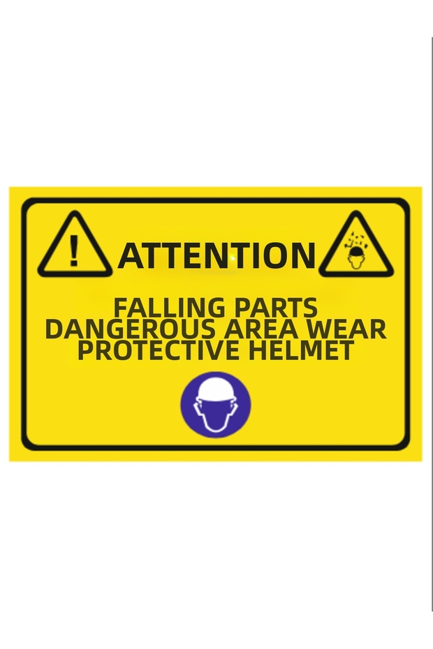 Baret Can Be Dropped Parts Warning Dekota Print – 3 mm Forex Warning Sign 25 cm × 35