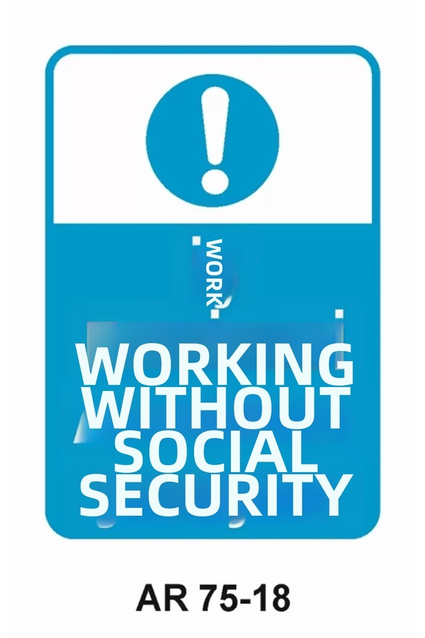 Work Safety Warning Sign 1 Piece Pvc 21 X 29cm