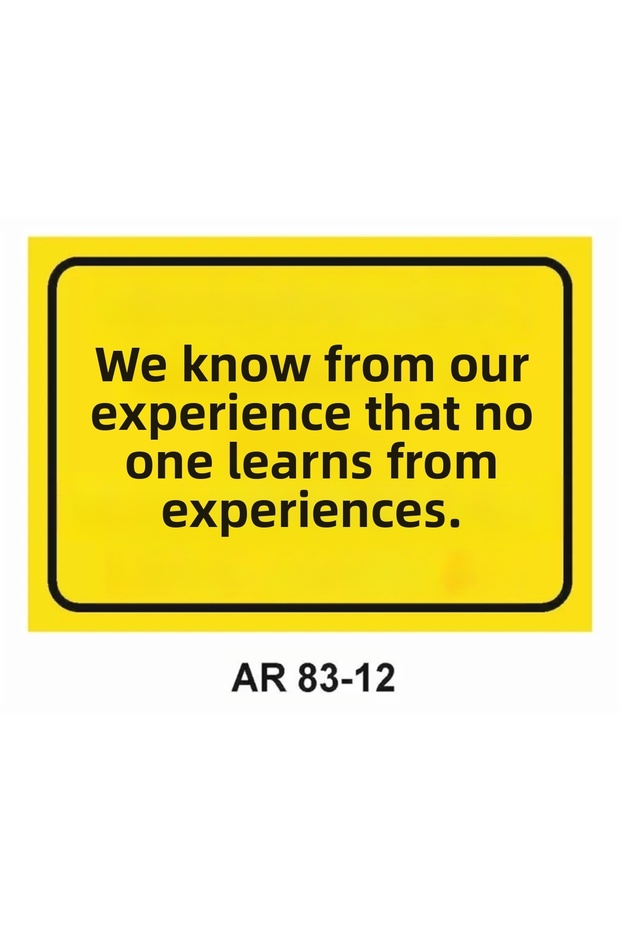 Work Safety Warning Sign 1 Piece Pvc 21 X 29cm