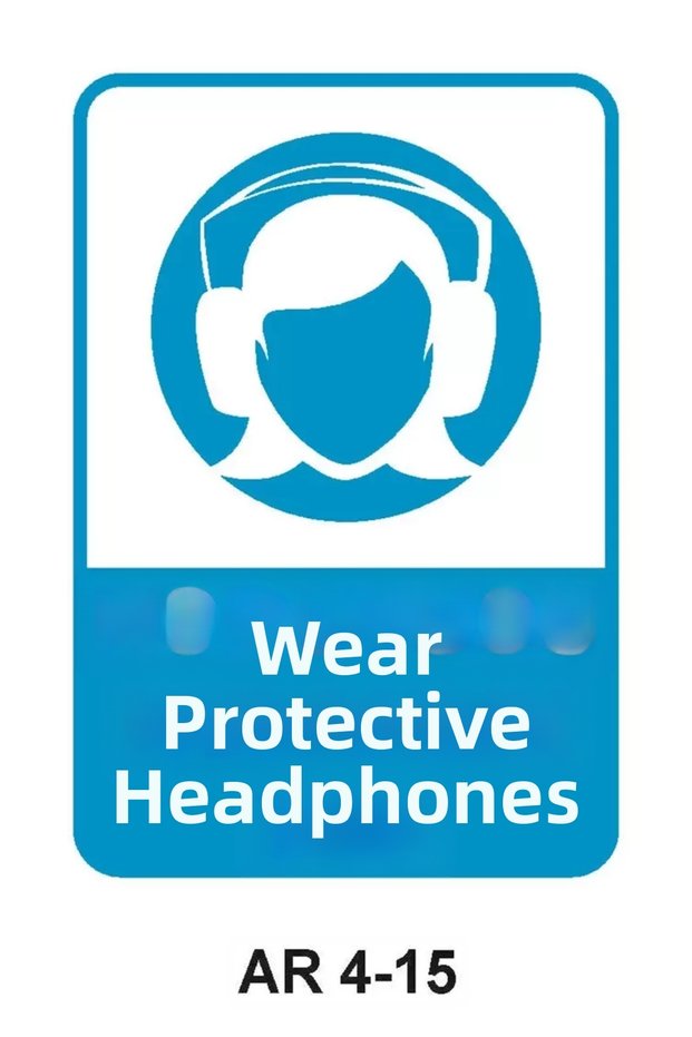 Work Safety Warning Sign 1 Piece Pvc 21 X 29cm