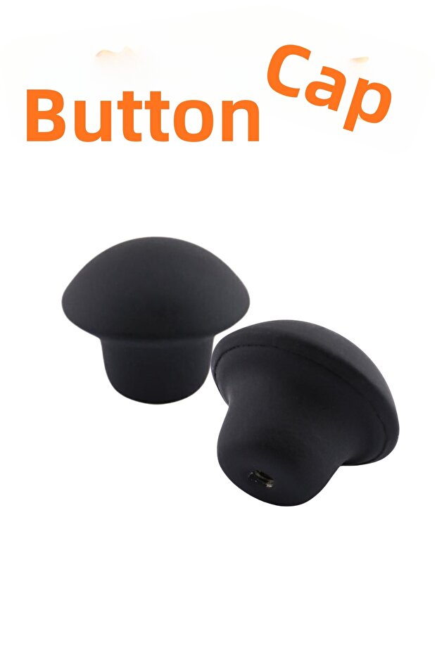 Klc 3 Pcs Matte Black Metal Button Handle - Round Furniture, Kitchen, and Drawer Handle