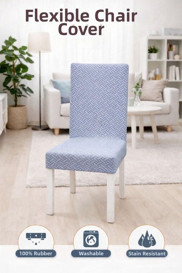 Flexible Chair Cover Elastic Washable Non-Slip Stain-Resistant Chair Cover Modern Pattern