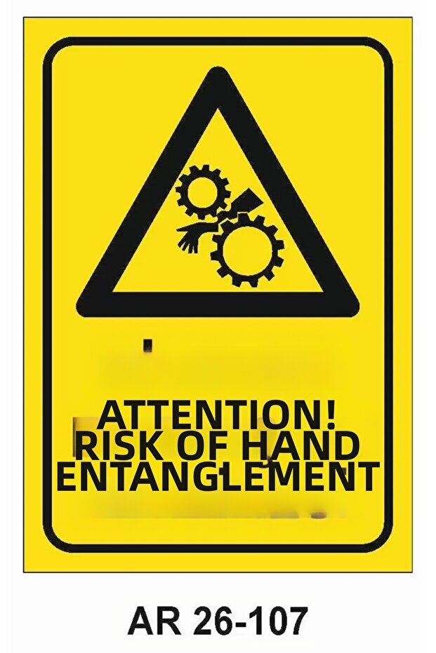 Work Safety Warning Sign 1 Piece Pvc 21 X 29cm