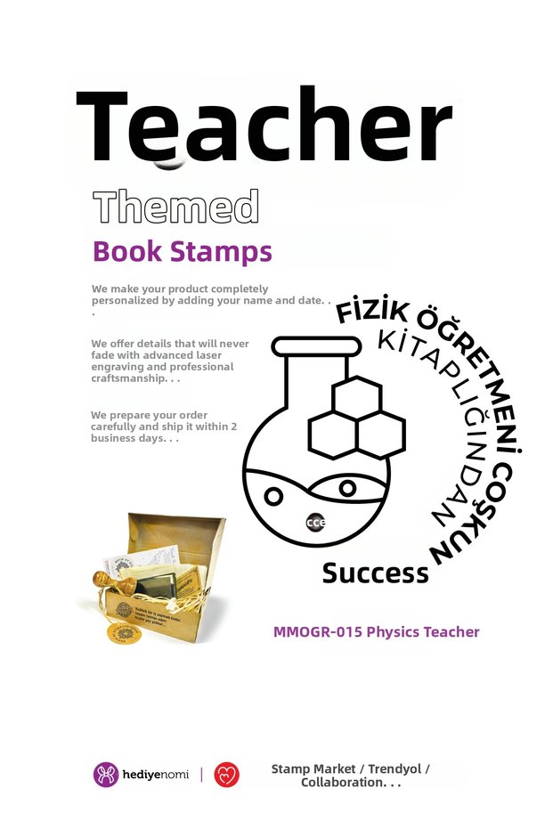 Mühürmarket > Physics Teacher Book Seal - Ex-Libris - Book Stamp > Mmogr-015
