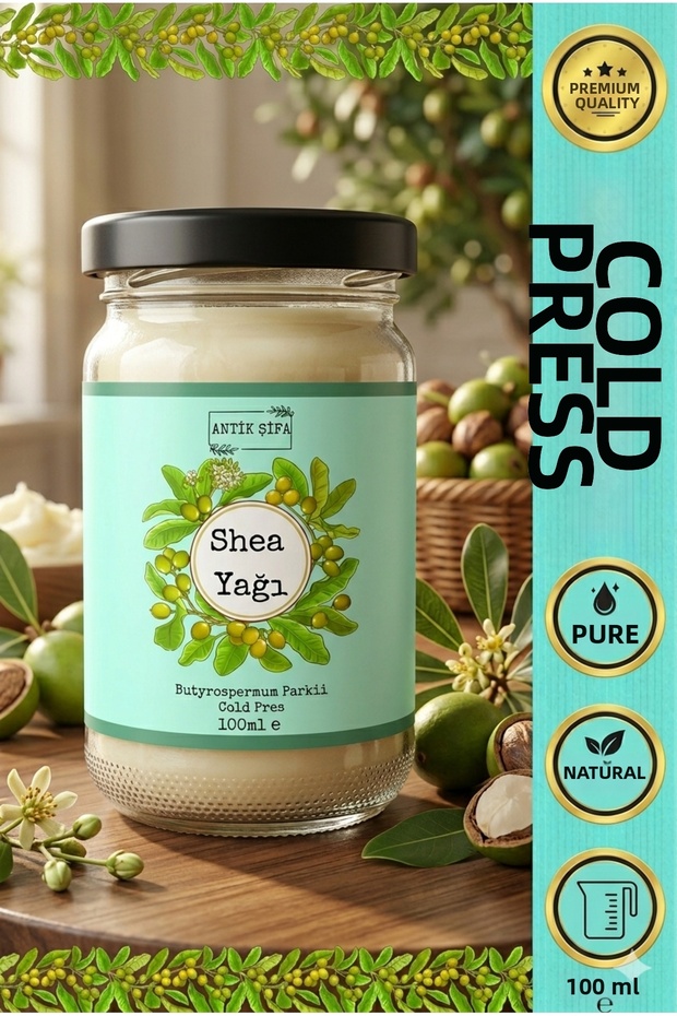 Shea Butter 100 ml - 100% Pure Cold Pressed Shea (Karite) Butter