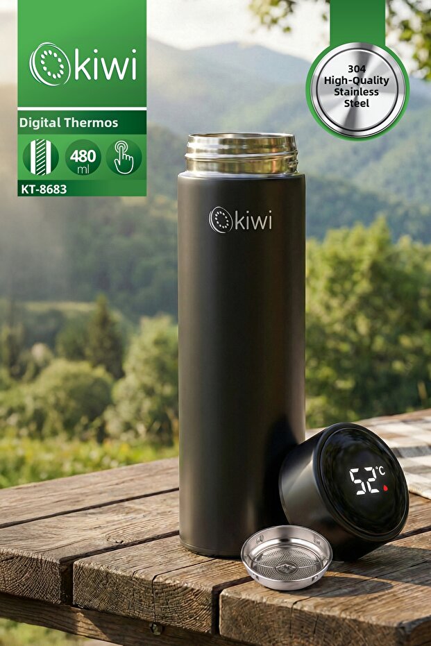Kt-8683 Thermos with Digital Temperature Display