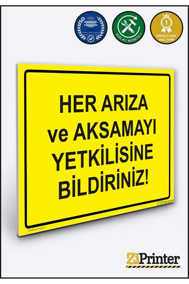 Inform Us of Any Faults and Assembly Issues! Isg Warning Sign Dekota 15X20 cm