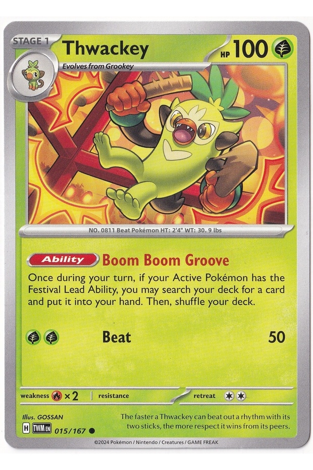 Thwackey 015/167 - Twilight Masquerade - Card (Mint)