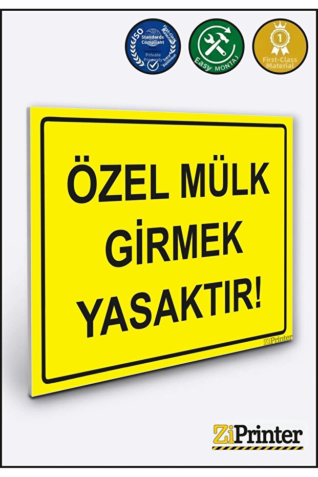 Entry to Private Property Is Prohibited! Isg Warning Sign Dekota 25X35 cm