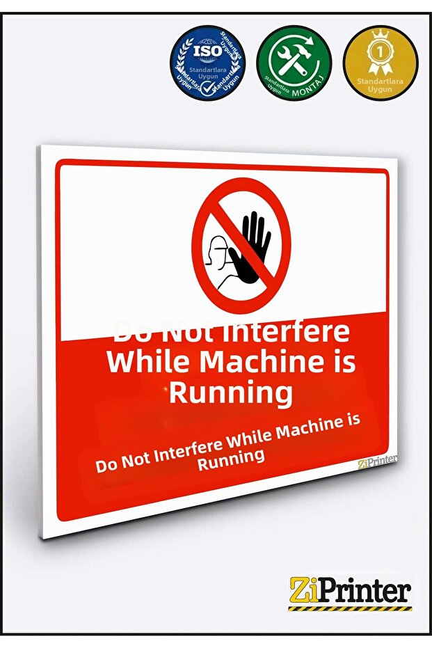 Fault Instantly, Machine Stopped, Find a Solution Isg Warning Sign Dekota 25X35 cm